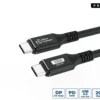 USB-C til USB-C kabel, 2 meter, Premium, 100W, 20Gbps, 4K60Hz
