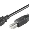 USB2.0 Kabel A - B M/M 5M sort