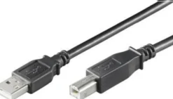 USB2.0 Kabel A - B M/M 5M sort