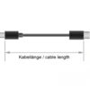 USB 2.0 kabel, type-A til type-C, 4 meter, sort - Delock
