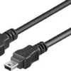 Usb KABEL, USB-A til mini usb B, 1,8M