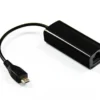 USB Micro til Ethernet adapter, kablet, sort, USBMICROETHBB