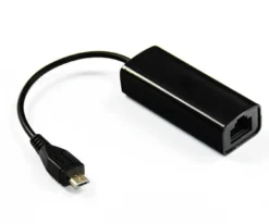 USB Micro til Ethernet adapter, kablet, sort, USBMICROETHBB