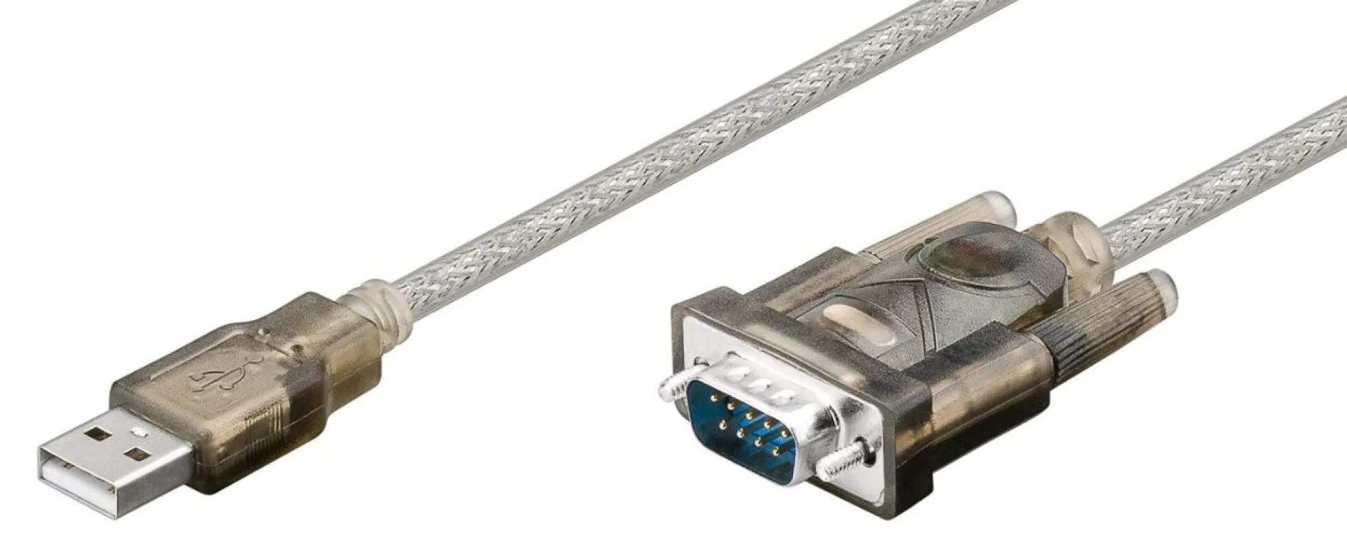 USB2.0 til seriel DB9 M-M, 1,5 meter med Prolific chipset
