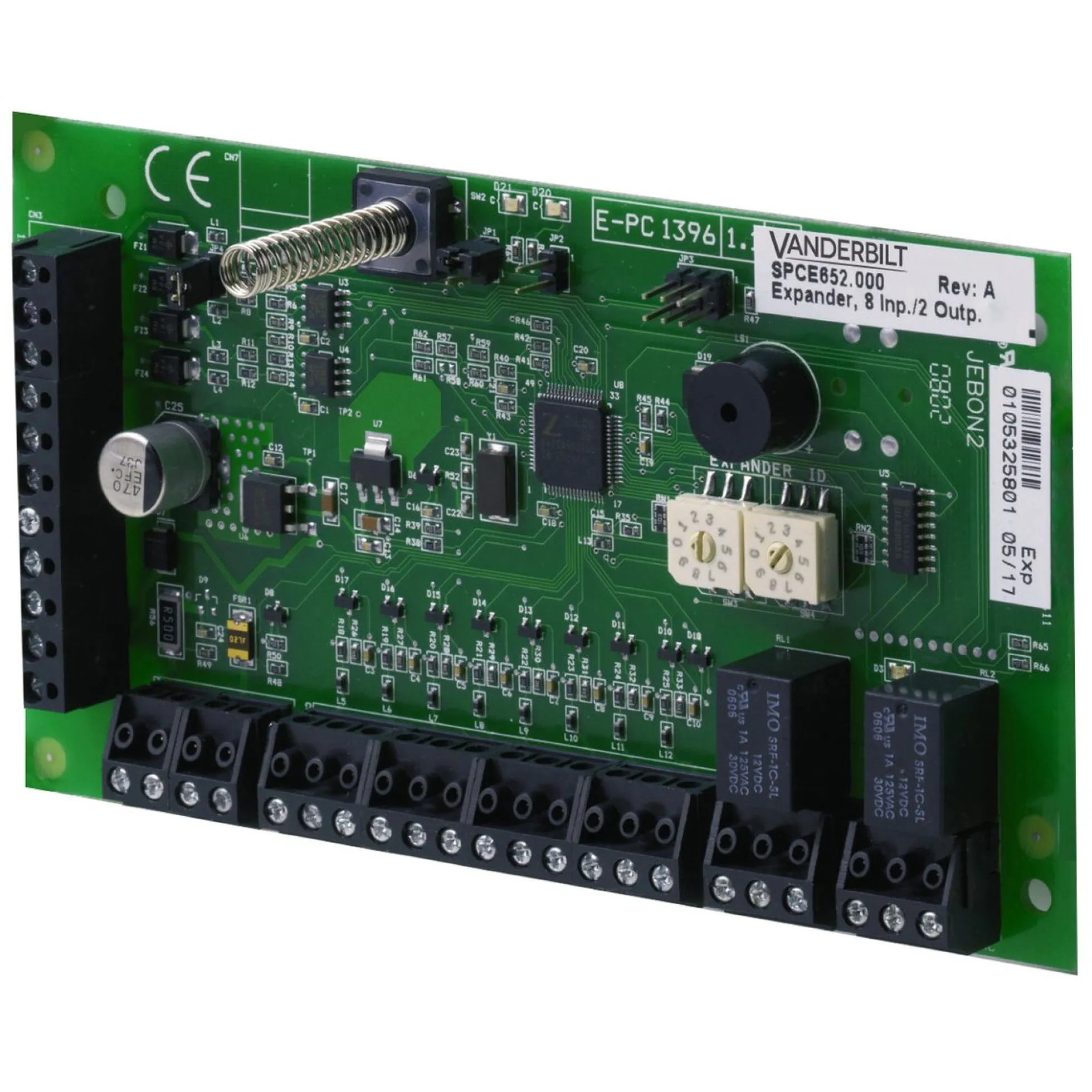 Vanderbilt SPCE652.000, I/O ekspander modul, 8 indgange, 2 udgange