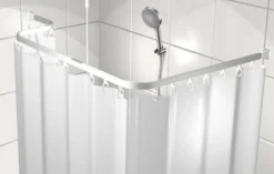 Van Der P Bend-It badeforhængsstang, 2 meter, bøjelig, med tilbehør