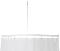 Van Der P Profil 5001, vinkelstang, 90 x 90 cm, hvid