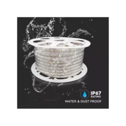 Vandtæt LED strip (Type Q) - 230V, IP67, 60 LED, 6W pr. meter, 6000K