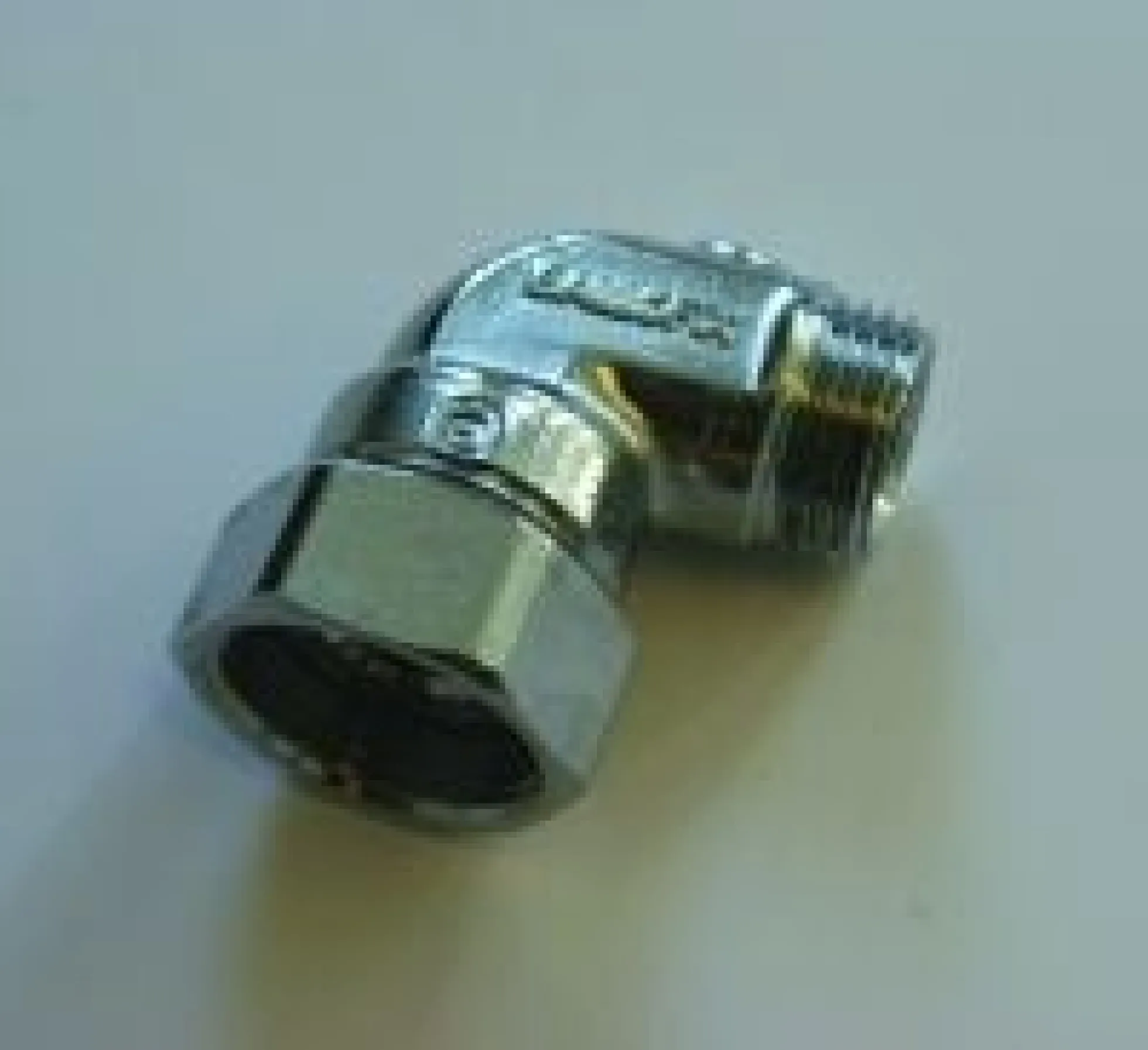 Vano-vinkel 3/4" x 1/2" med afspærring, forkromet