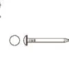 Varmegalvaniseret bøjlesøm, rundhoved, Ø3,1 mm x 55 mm