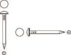 Varmegalvaniseret bøjlesøm, rundhoved, Ø3,1 mm x 55 mm