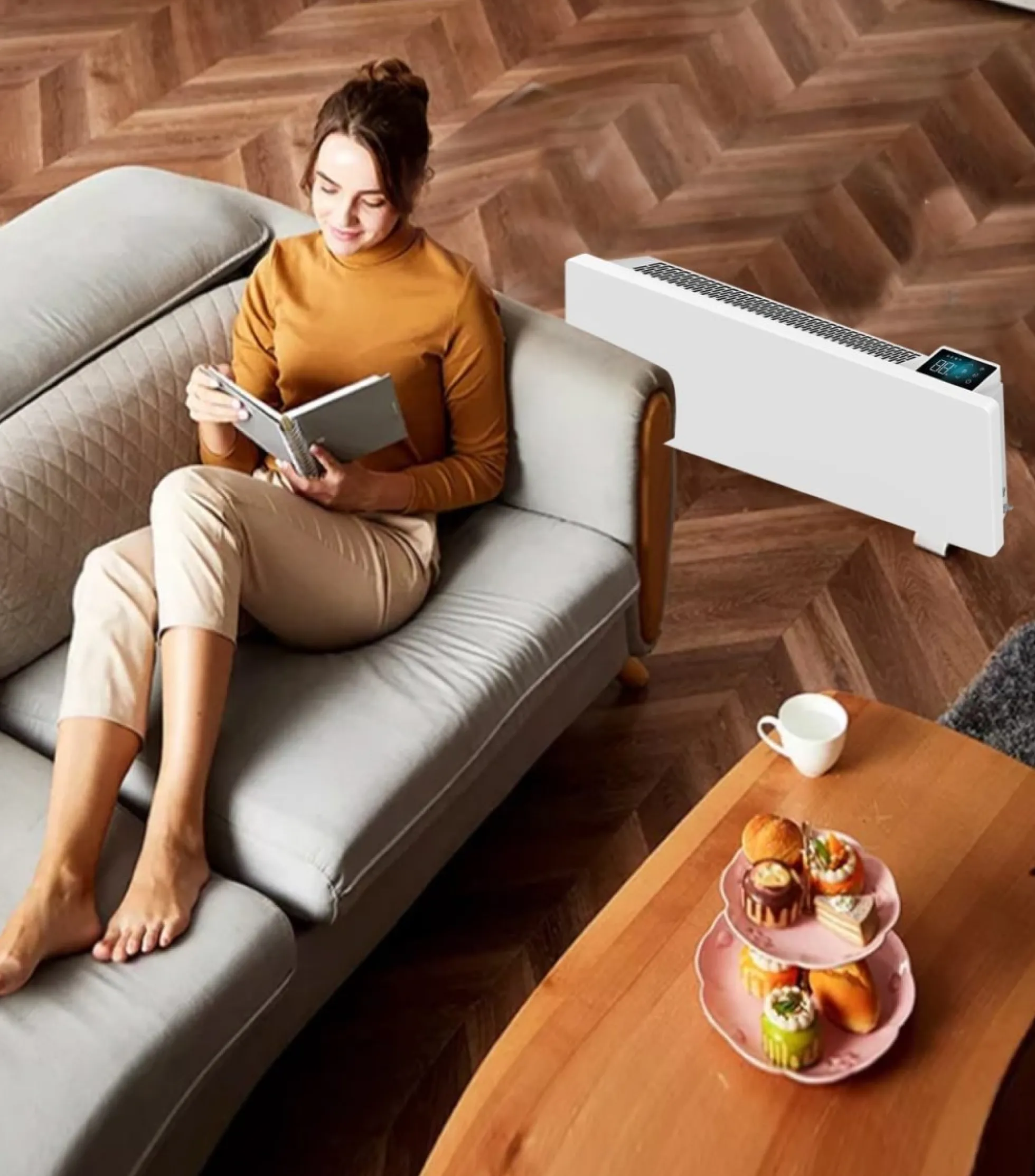 Varmepanel, Heatmex WiFi, 1000W, hvid