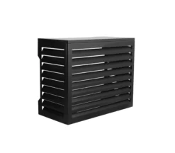 Varmepumpeskjuler Premium, aluminium, sort