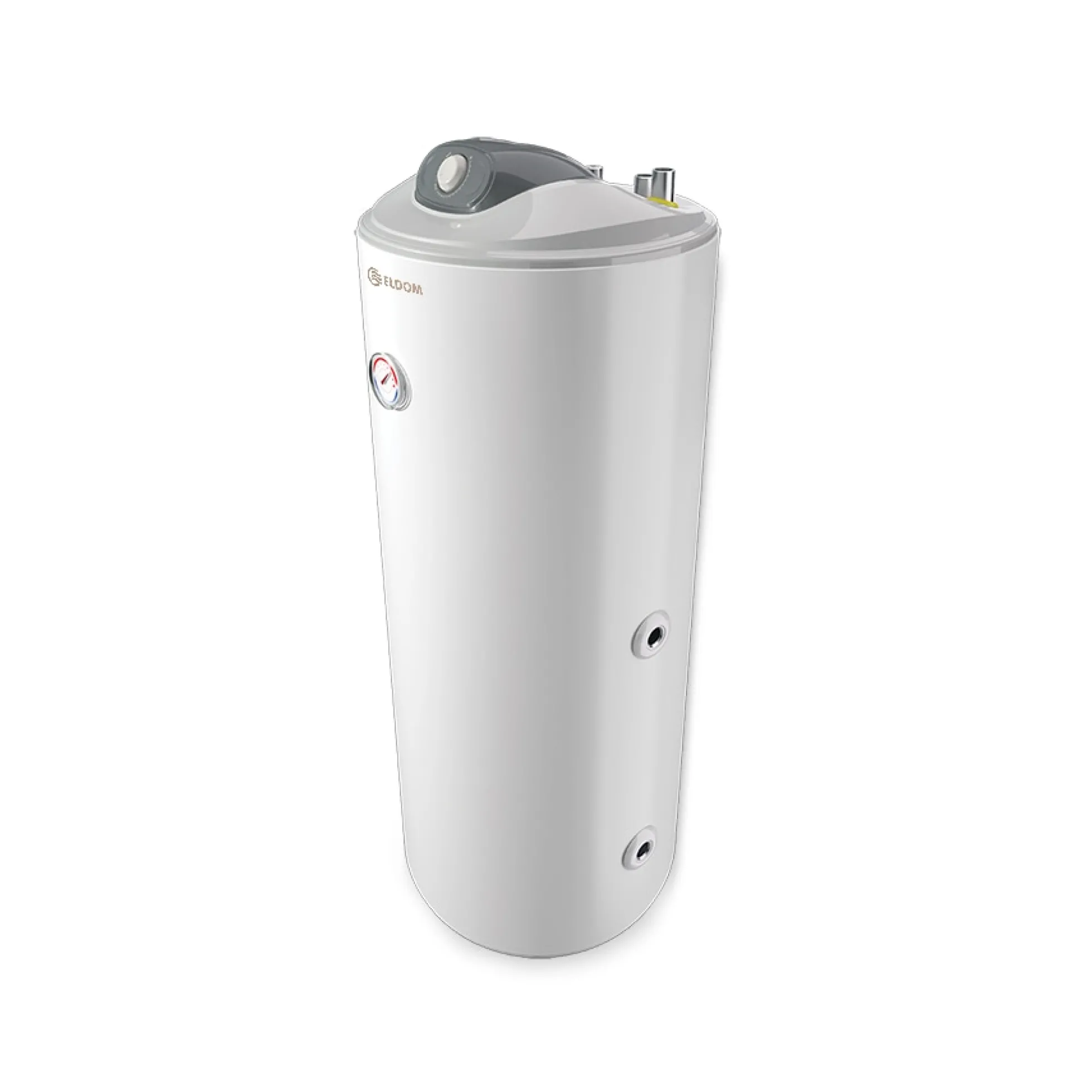 Varmtvandsbeholder, 120 L, stor spiral, til varmepumper