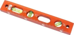 Vaterpas torpedo m/magnet, 230 mm, aluminium, 3 libeller, 4 magneter - Bahco