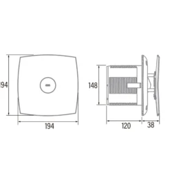 Ventilator Cata X-MART 15 Standard, hvid