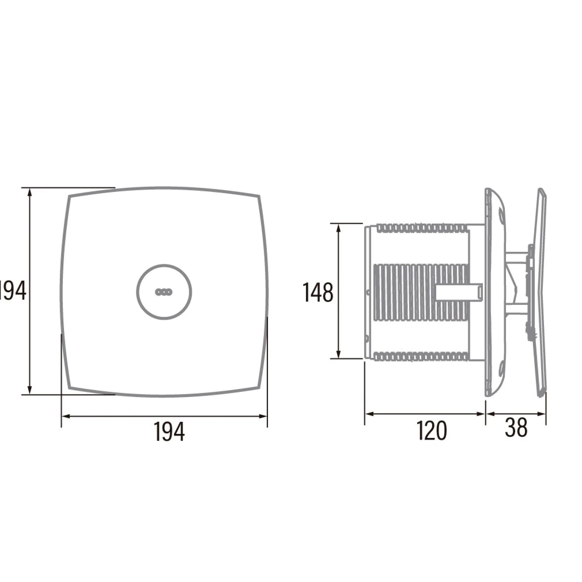 Ventilator Cata X-MART 15 Standard, hvid
