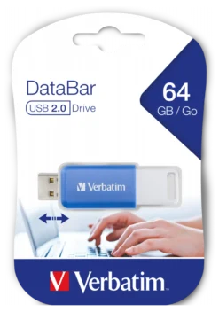 Verbatim DataBar USB 2.0 Drive, 64GB, blå