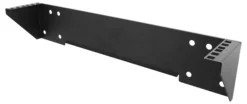 19" vertikalt vægmonteringsbeslag, 2U, max 60 kg, stålkonstruktion, sort