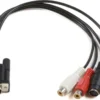 VGA til S-video, 3x RCA kabel, 0,2 meter, MONGGSV, VGA (D-Sub), RCA, S-Video, sort - MicroConnect