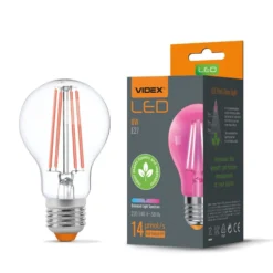 Videx E27 vækstpære, A60, 230V, 8W, Fito