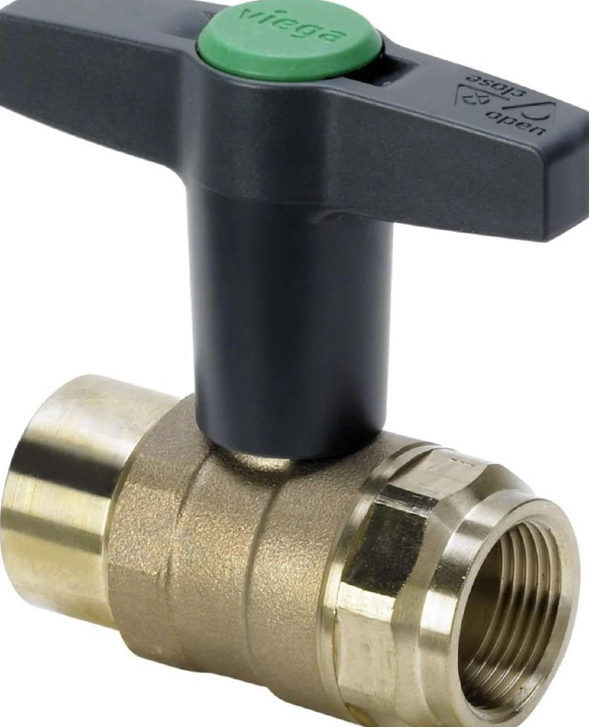 Viega Easytop kuglehane, 1/2", rødgods M/M