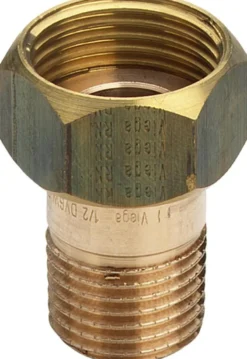 Viega forskruning m. omløber, rødgods silicium bronze, 1" x 3/4", DVGW godkendt