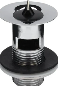 Viega Primeo bundventil, 1 1/4", med prop og overløb - krom