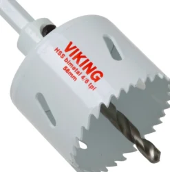 Viking hulsav, HSS, 8% cobolt, bimetal, med fast holder, 68 mm