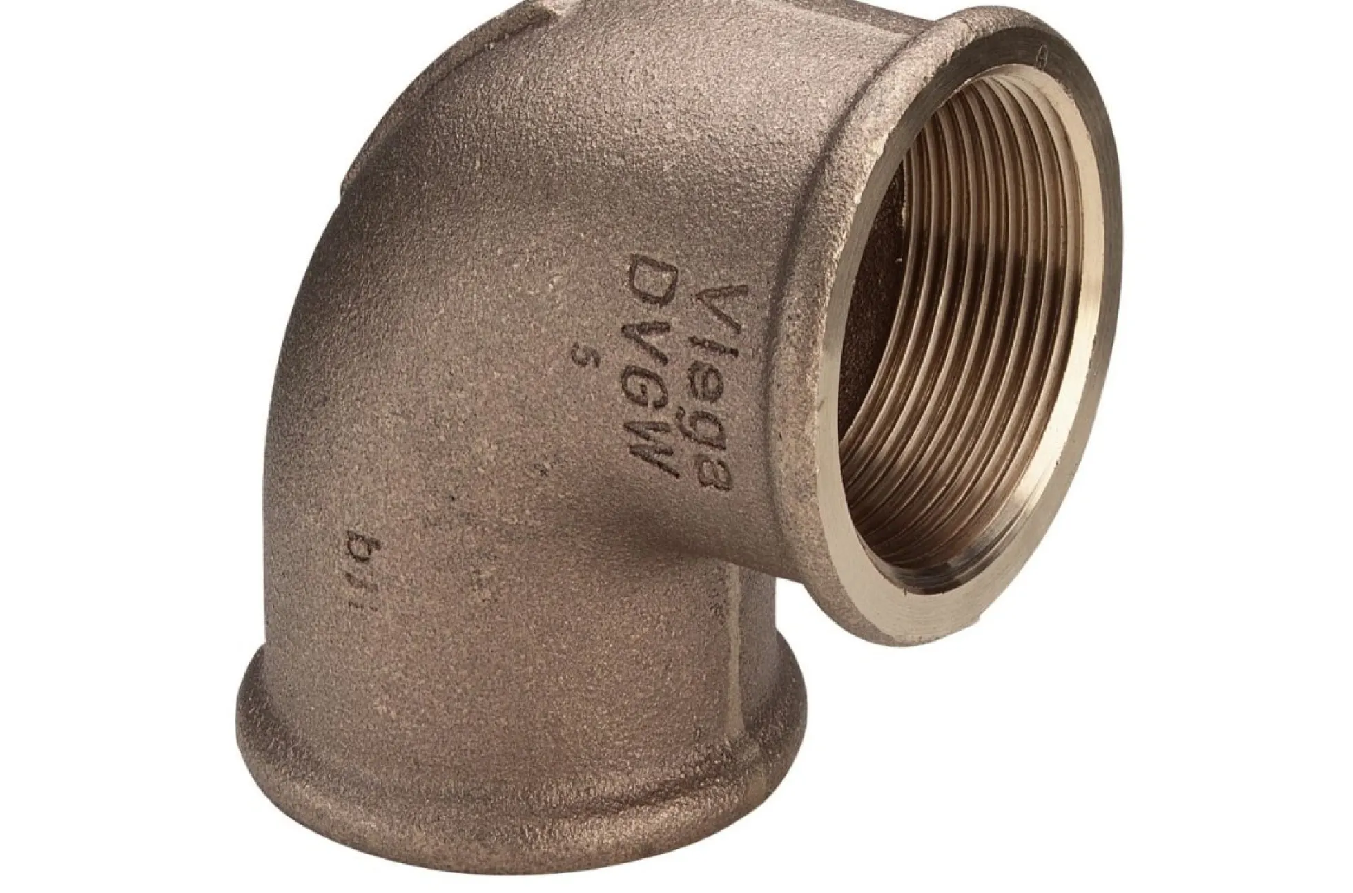 Vinkel 90°, 1" muffe/muffe, rødgods silicium bronze
