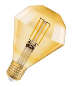 Vintage 1906 LED Diamond, 4,5W, 825, 470 lumen, E27, guld