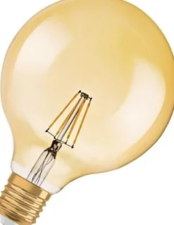 Vintage 1906 LED Globe 7W/824 E27 guld, 650 lumen, 2400K
