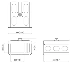 Vogel's PPA 310 projektor anti-tyveri kabinet small/medium