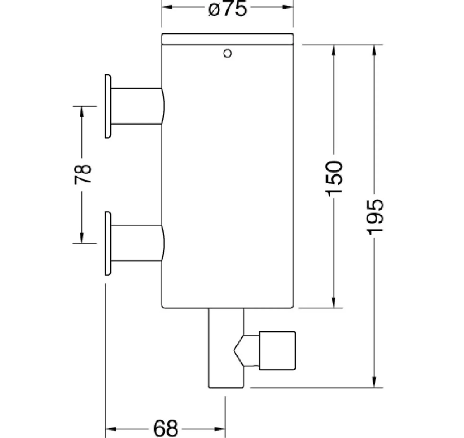 Vola T10 Sæbedispenser, matsort
