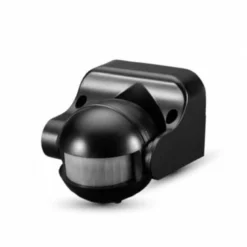 V-TAC bevægelsessensor, LED venlig, sort, PIR infrarød, IP44 udendørs, (230V input)