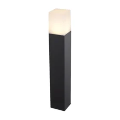V-Tac firkantet havelampe, sort, 50 cm, IP54, GU10 fatning, 230V