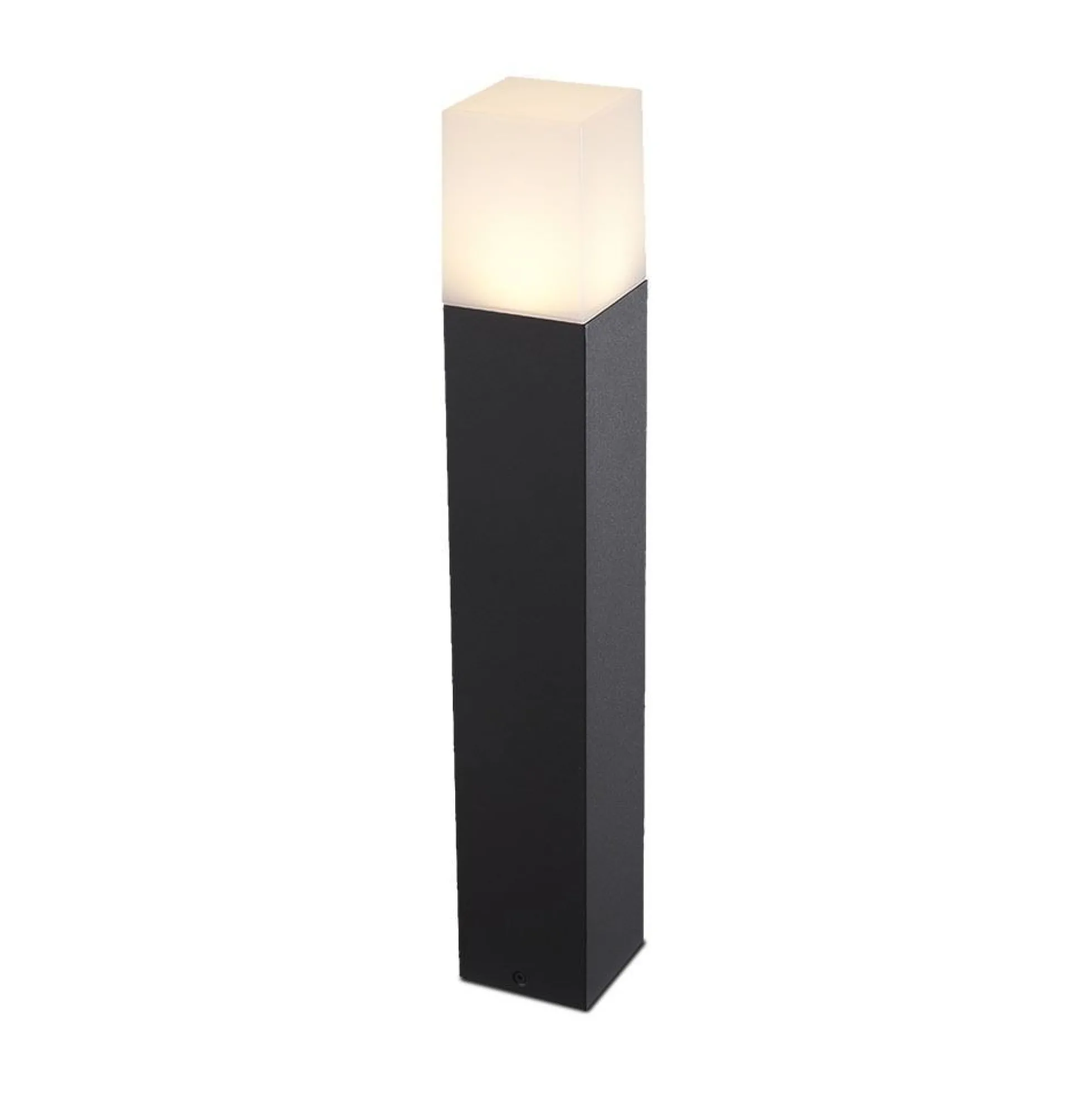 V-Tac firkantet havelampe, sort, 50 cm, IP54, GU10 fatning, 230V