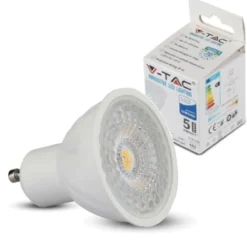 V-TAC GU10-pære, 6W, 3000K, 455lm, Ra80, ikke dæmpbar