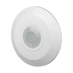 V-Tac LED bevægelsessensor til påbygning, hvid, PIR infrarød, IP20 indendørs, 360 graders spredning, 400W belastning, Ø102 mm