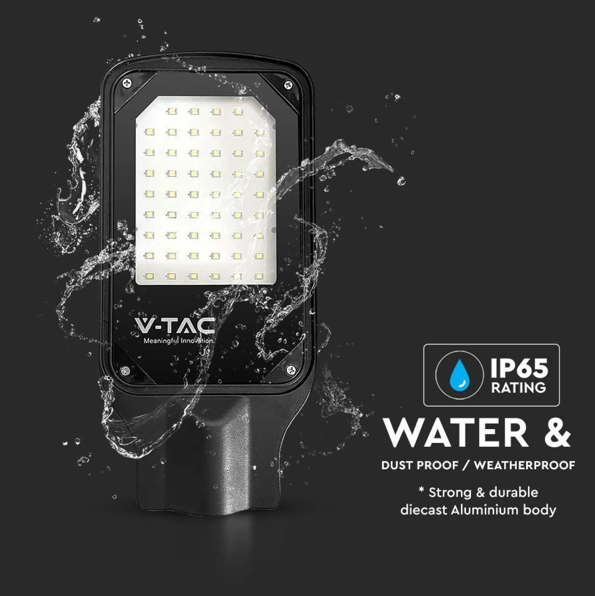 V-Tac LED gadelampe, IP65