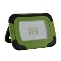 V-Tac LED projektør 10W, 12V/230V, genopladelig, transportabel, arbejdslampe, udendørs