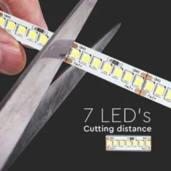 V-Tac LED-strips - dæmpbar, 5 meter, 150lm/W, 24V, RA80, IP20,