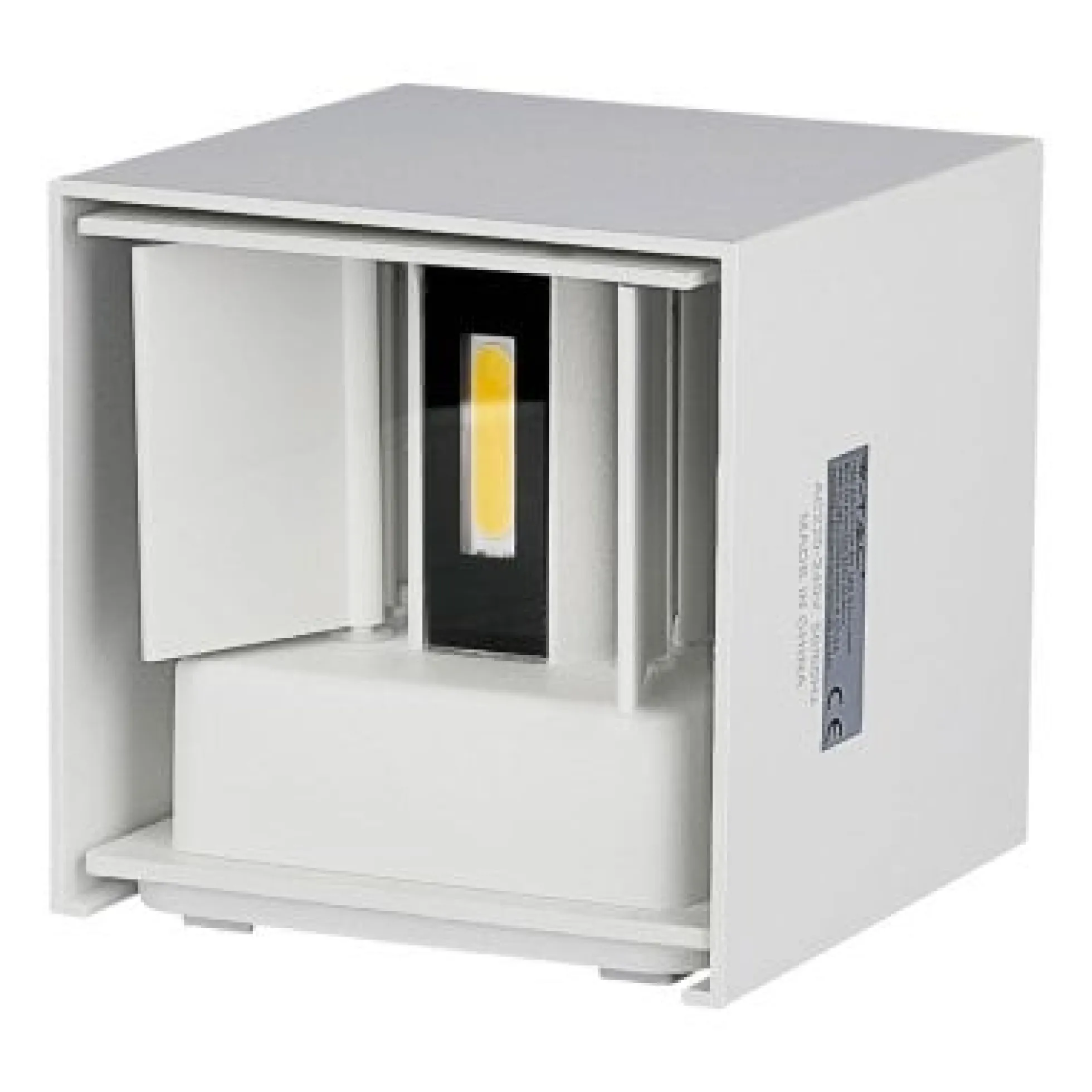 V-TAC, LED væglampe, udendørs, justerbar, IP65, 100x100x100mm, varm hvid / neutral hvid