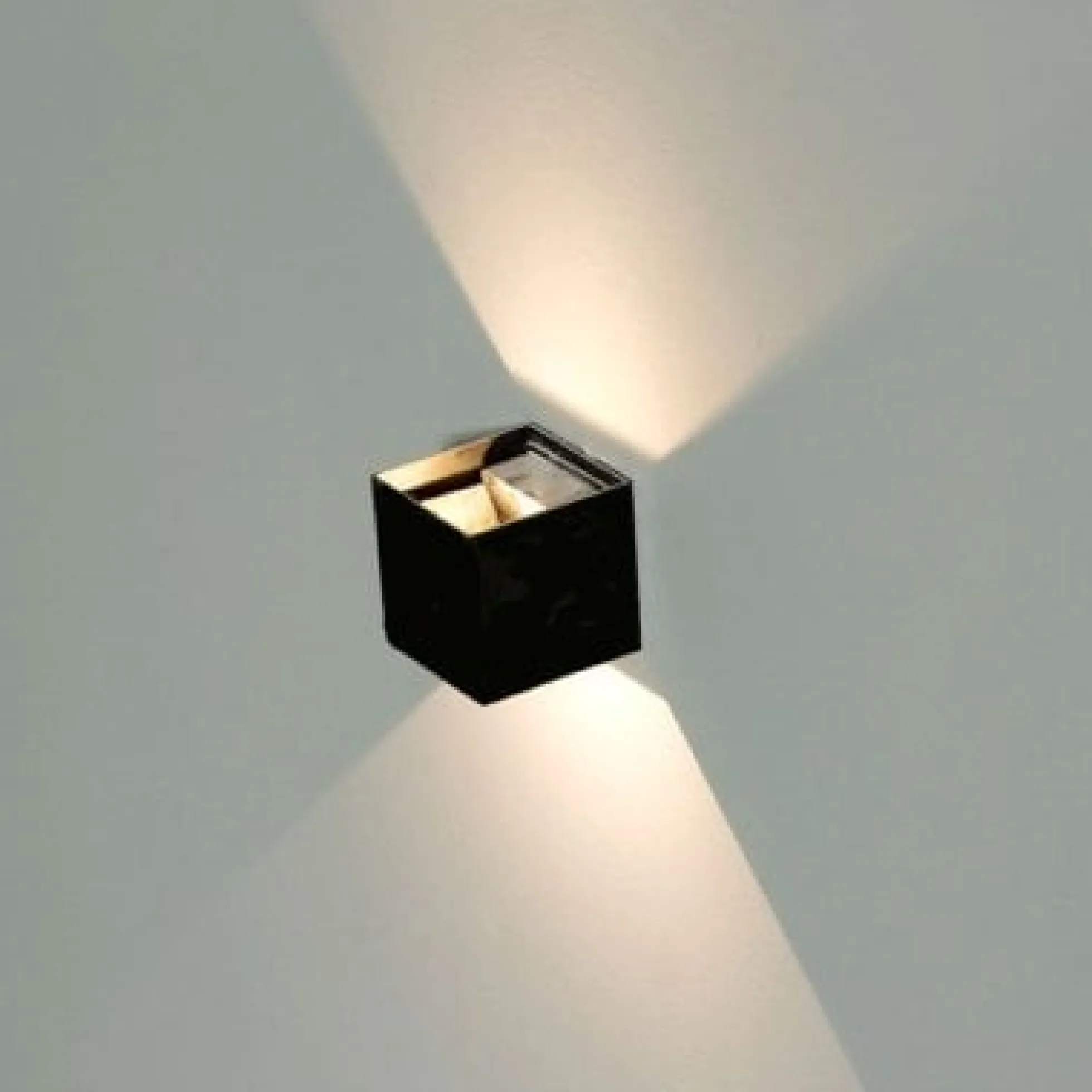 V-TAC, LED væglampe, udendørs, justerbar, IP65, 100x100x100mm, varm hvid / neutral hvid
