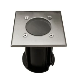 V-Tac nedgravningsspot, firkantet, aluminium, GU10 fatning, IP65