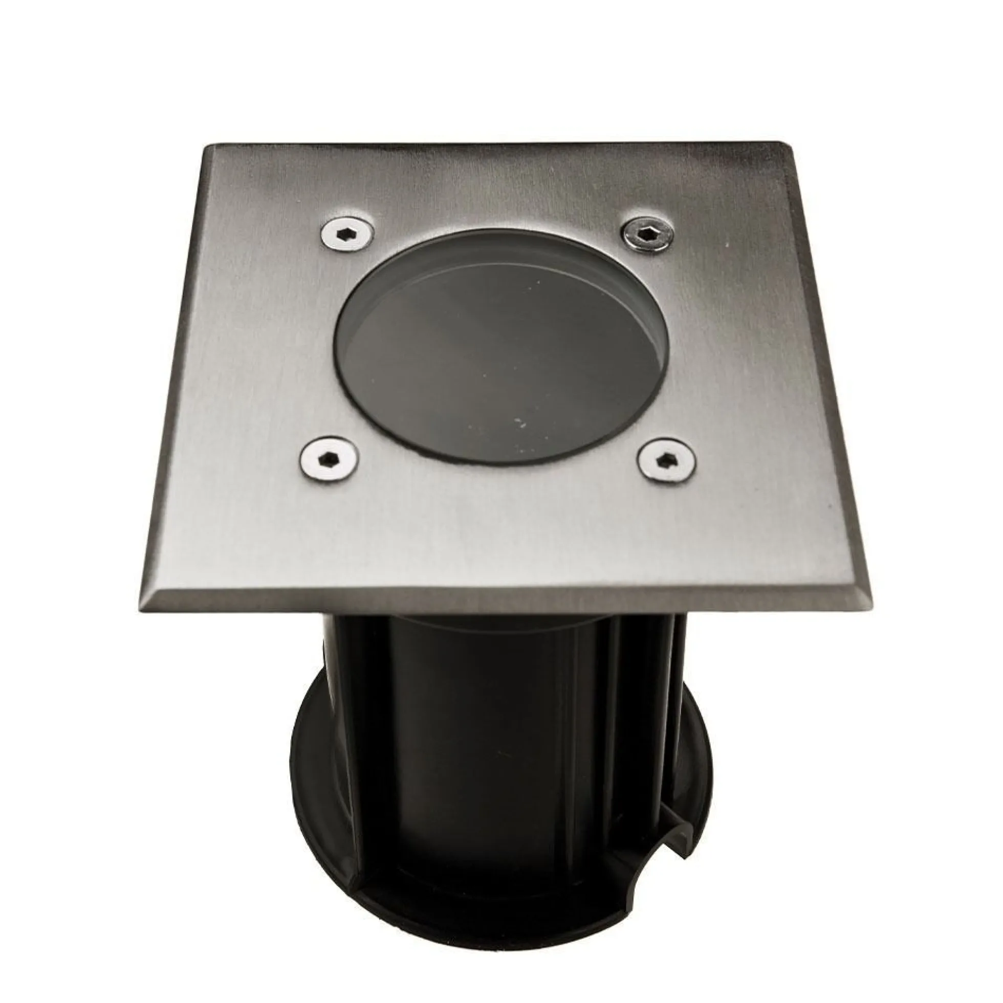 V-Tac nedgravningsspot, firkantet, aluminium, GU10 fatning, IP65