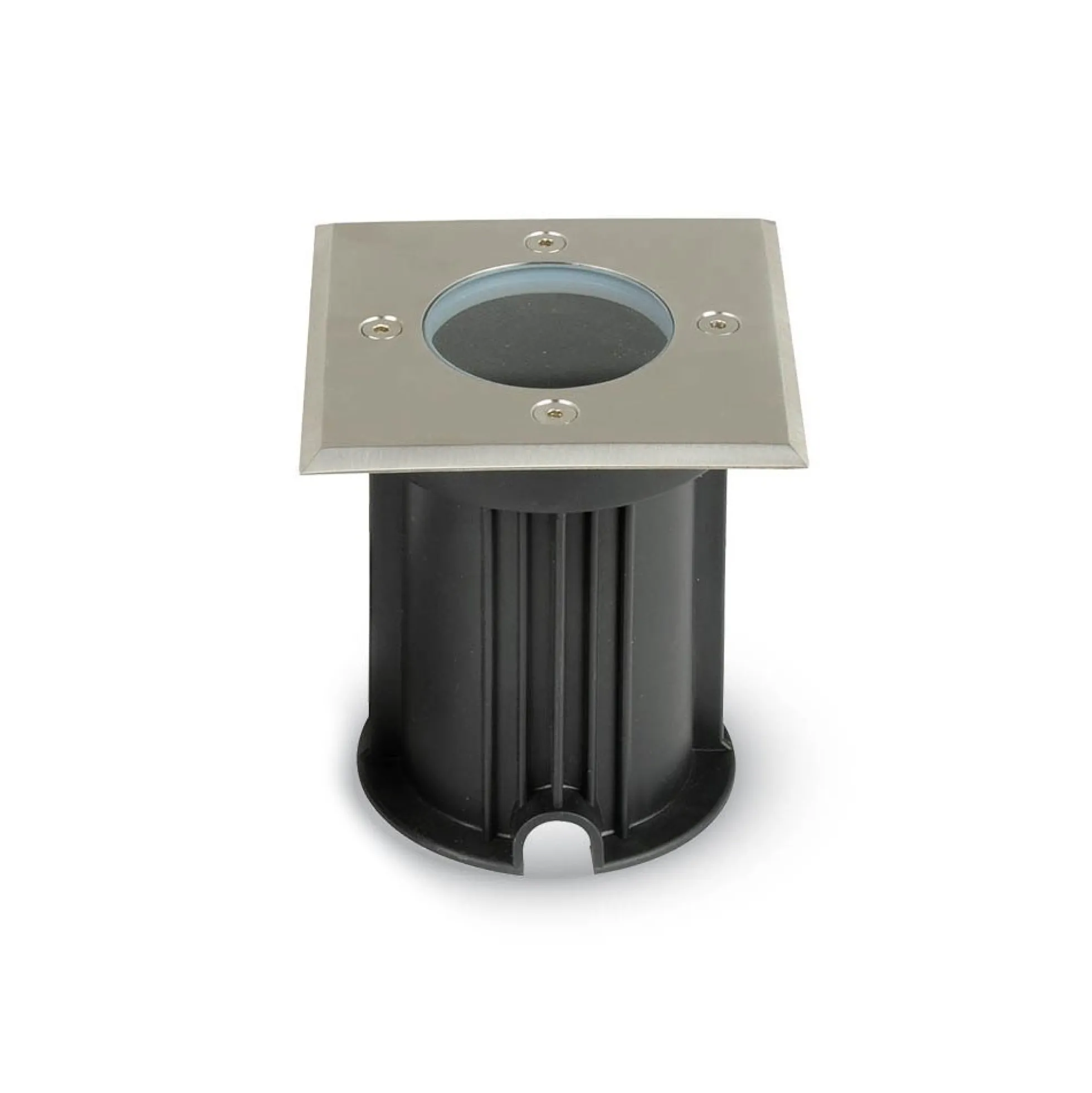 V-Tac nedgravningsspot, firkantet, aluminium, GU10 fatning, IP65