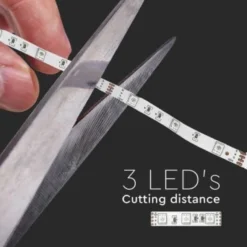 V-Tac RGB 12V LED-strip - 5 meter, 24W