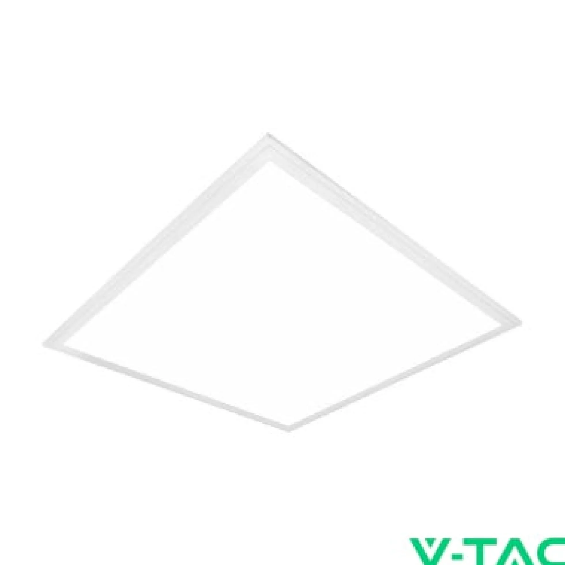 V-TAC Samsung LED-panel 60x60 cm, 4000K, 29W, 3480lm, CRI80, hvid kant, flicker free (restsalg)
