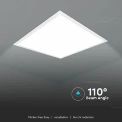 V-TAC Samsung LED-panel 60x60 cm, 4000K, 29W, 3480lm, CRI80, hvid kant, flicker free (restsalg)